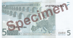 5 Euro Bill Back